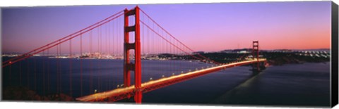 Framed Night Golden Gate Bridge San Francisco CA USA Print