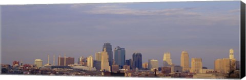 Framed Skyscrapers in a city, Kansas City, Missouri, USA Print