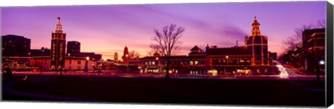 Framed Buildings in a city, Country Club Plaza, Kansas City, Jackson County, Missouri, USA Print