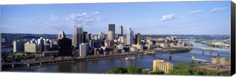 Framed Monongahela River, Pittsburgh, Pennsylvania, USA Print