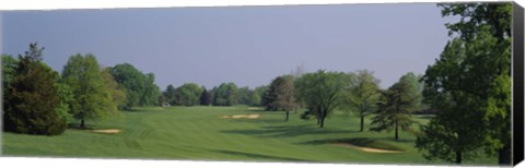 Framed Panoramic view of a golf course, Baltimore Country Club, Maryland, USA Print