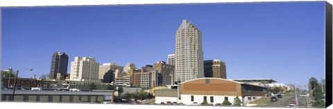 Framed Buildings in a city, Raleigh, Wake County, North Carolina, USA Print