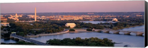 Framed Aerial, Washington DC, District Of Columbia, USA Print