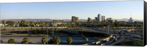 Framed Traffic moving on the road, Phoenix, Arizona, USA Print