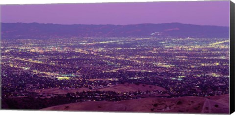Framed Aerial Silicon Valley San Jose California USA Print