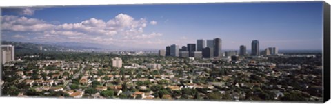 Framed High angle view of a cityscape, Century city, Los Angeles, California, USA Print