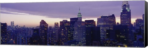 Framed Buildings In A City, Manhattan, NYC, New York City, New York State, USA Print