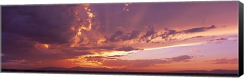 Framed Low angle view of clouds at sunset, Phoenix, Arizona, USA Print