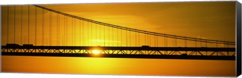 Framed Sunrise Bay Bridge San Francisco CA USA Print