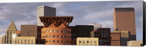 Framed Skyscrapers In The City, Denver, Colorado, USA Print