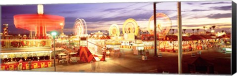 Framed Ferris wheel in an amusement park, Arizona State Fair, Phoenix, Arizona, USA Print