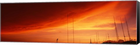 Framed Low angle view of antennas, Phoenix, Arizona, USA Print