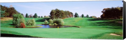 Framed Pond at a golf course, Baltimore Country Club, Baltimore, Maryland, USA Print