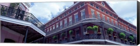 Framed Wrought Iron Balcony New Orleans LA USA Print