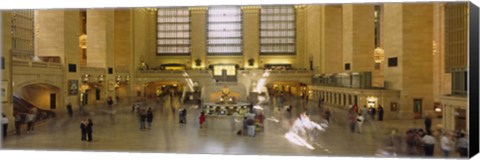 Framed Group of people in a subway station, Grand Central Station, Manhattan, New York City, New York State, USA Print