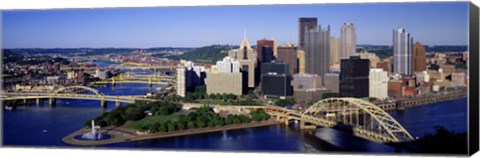 Framed Pittsburgh Skyline Print