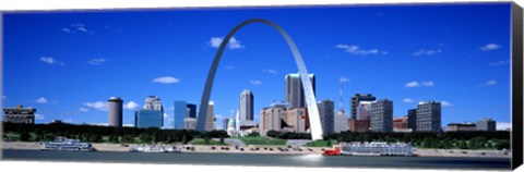 Framed Skyline, St Louis, MO, USA Print