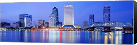 Framed Night, Jacksonville, Florida, USA Print