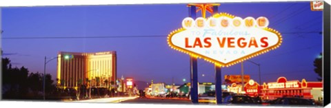 Framed Welcome Sign Las Vegas NV Print