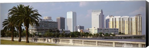 Framed Skyline Tampa FL USA Print