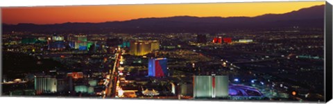 Framed Hotels Las Vegas NV Print