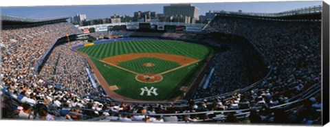 Framed High angle view of a baseball stadium, Yankee Stadium, New York City, New York State, USA Print