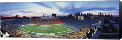 Framed Soldier Field Football, Chicago, Illinois, USA Print