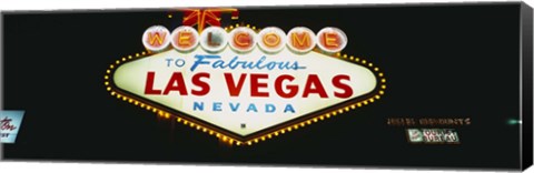 Framed Las Vegas neon sign, Nevada Print