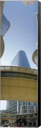 Framed Low angle view of buildings in a city, Enron Center, Houston, Texas Print