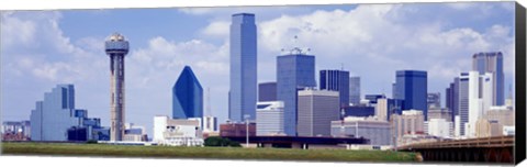 Framed Dallas, Texas Skyline (day) Print