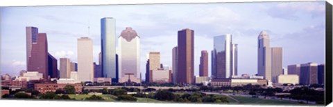 Framed Houston, Texas Skyline Print