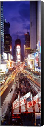 Framed High Angle view of Times Square, NYC Print