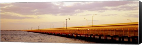 Framed Gandy Bridge Tampa Bay Tampa FL Print