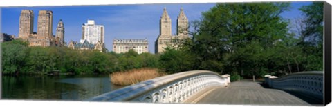 Framed Bow Bridge, Central Park, NYC, New York City, New York State, USA Print