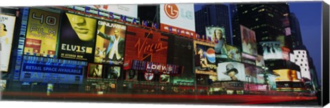 Framed Billboards On Buildings In A City, Times Square, NYC, New York City, New York State, USA Print