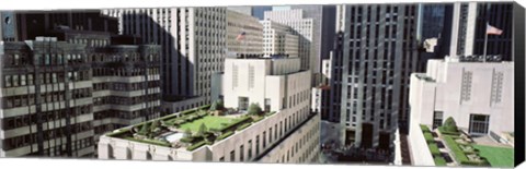 Framed Rooftop View Of Rockefeller Center, NYC, New York City, New York State, USA Print