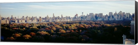 Framed View Over Central Park, Manhattan, NYC, New York City, New York State, USA Print