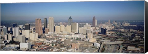 Framed High angle view of downtown Atlanta, Georgia, USA Print