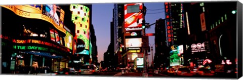 Framed Times Square, New York City at night Print