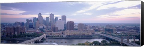 Framed Buildings In A City, Minneapolis, Minnesota, USA Print