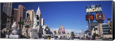 Framed Buildings in a city, The Strip, Las Vegas, Nevada, USA Print