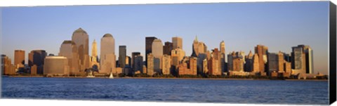 Framed Daytime View of NYC from the Waterfront Print