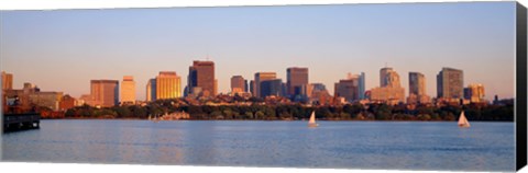 Framed Boston, Massachusetts skyline Print