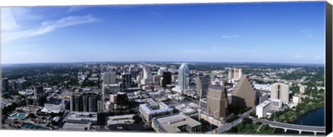 Framed High angle view of a city, Austin, Texas, USA Print