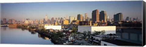 Framed Buildings at the waterfront, Midtown Manhattan, Manhattan, New York City, New York State, USA Print