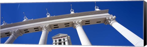 Framed Low angle view of a hotel, Caesars Palace, The Las Vegas Strip, Las Vegas, Nevada, USA Print