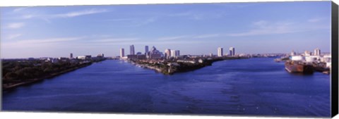 Framed Buildings in a city, Tampa, Hillsborough County, Florida, USA Print