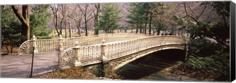 Framed Arch bridge in a park, Central Park, Manhattan, New York City, New York State, USA Print