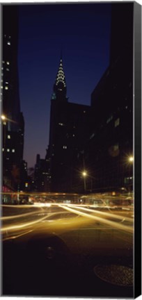 Framed Buildings in a city, Chrysler Building, Manhattan, New York City, New York State, USA Print