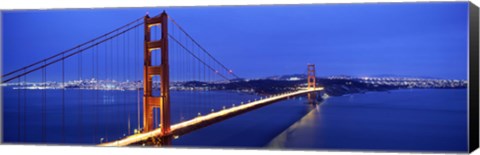 Framed Golden Gate Bridge at Dusk, San Francisco, California Print